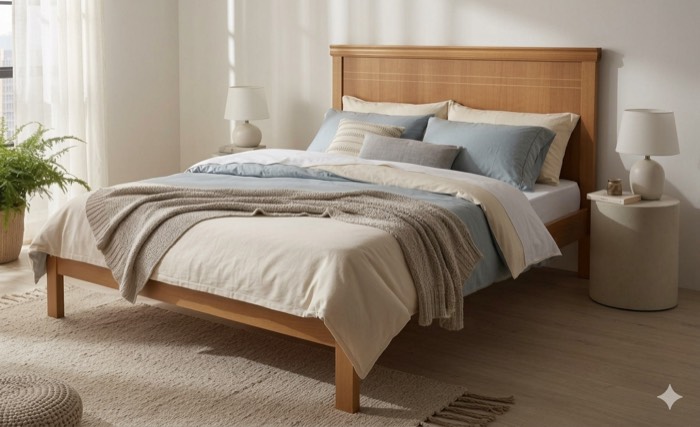 Cama de casal ripada estilo — ref. 004