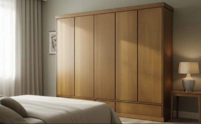 Roupeiro clean 5 portas — ref. 004